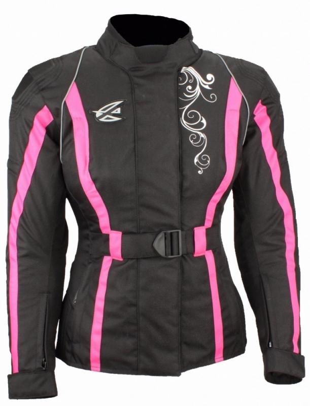Текстильная женская куртка Agvsport Mistic черно-розовая